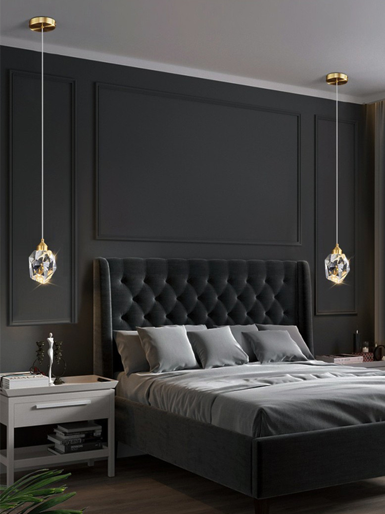 Light Luxury K9 Crystal Small  - Hanging Moon Lamp ulasan dan harga