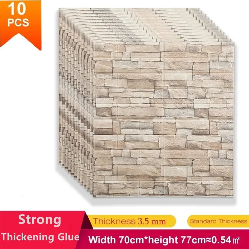 10 Pcs 3D Peel and Stick   Wal - Home Decor Vinyl Flooring ulasan dan harga