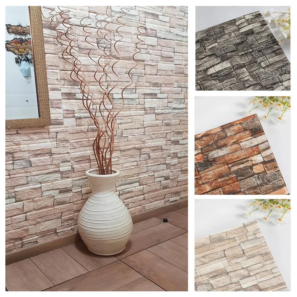 10 Pcs 3D Peel and Stick   Wal - Home Decor Vinyl Flooring ulasan dan harga