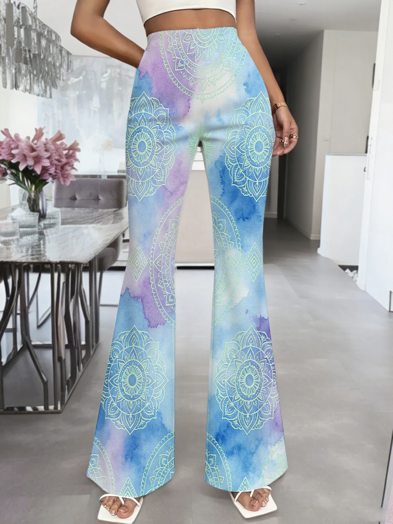 Women's High Waist Mandala Pri - Boho Wind Chimes ulasan dan harga