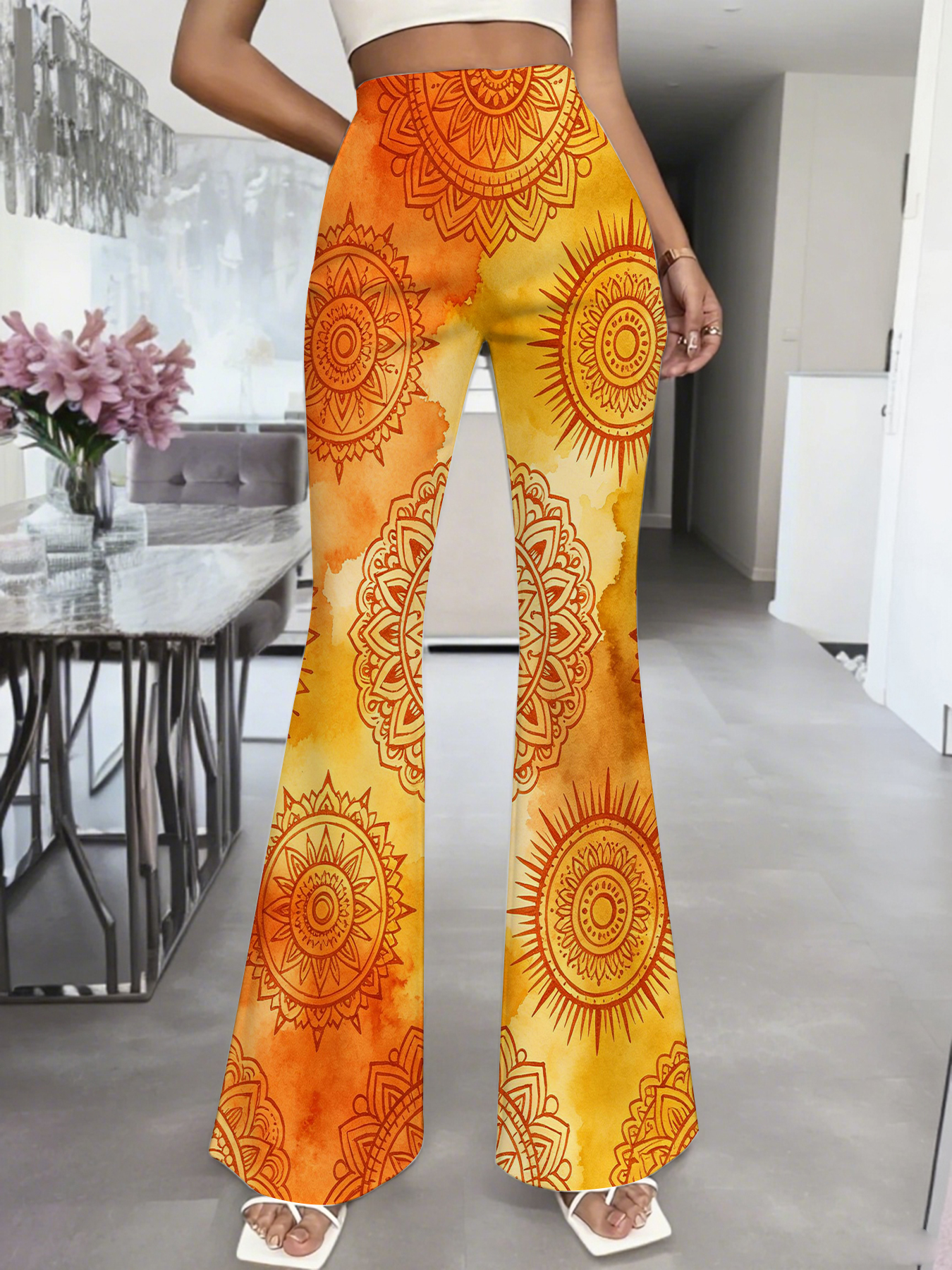 Women's High Waist Mandala Pri - Boho Wind Chimes ulasan dan harga