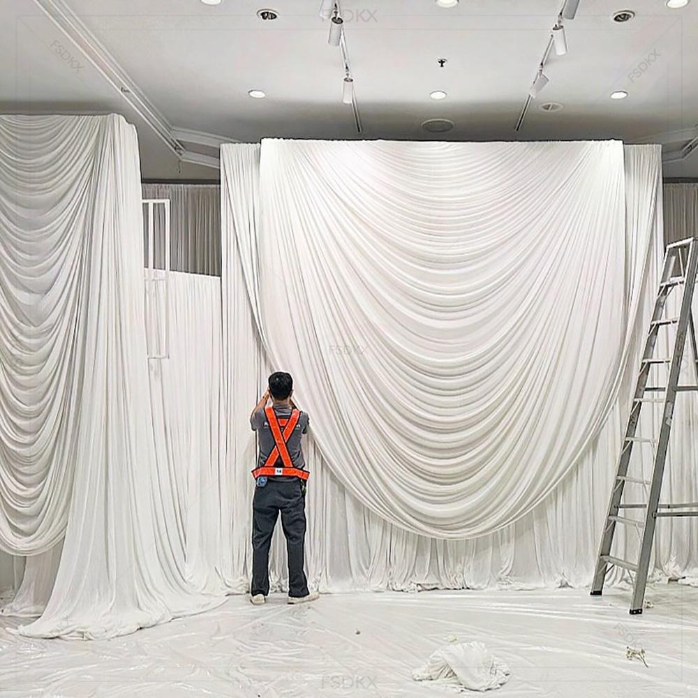 FSDKX Cheap White Ice Silk Clo - Home Decor Curtain ulasan dan harga