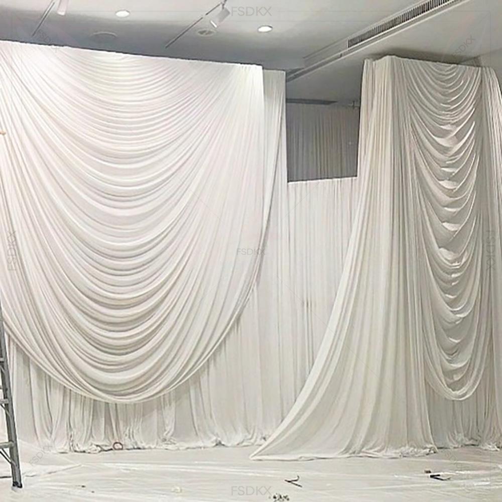 FSDKX Cheap White Ice Silk Clo - Home Decor Curtain ulasan dan harga