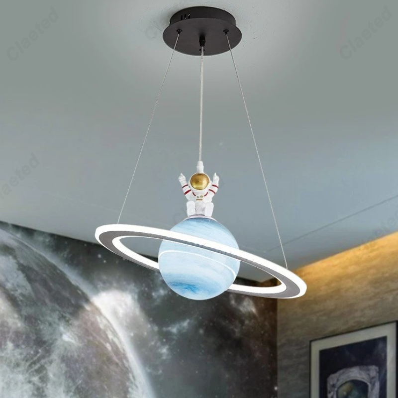 Glass Planet Pendant Lamp for  - Hanging Moon Lamp ulasan dan harga