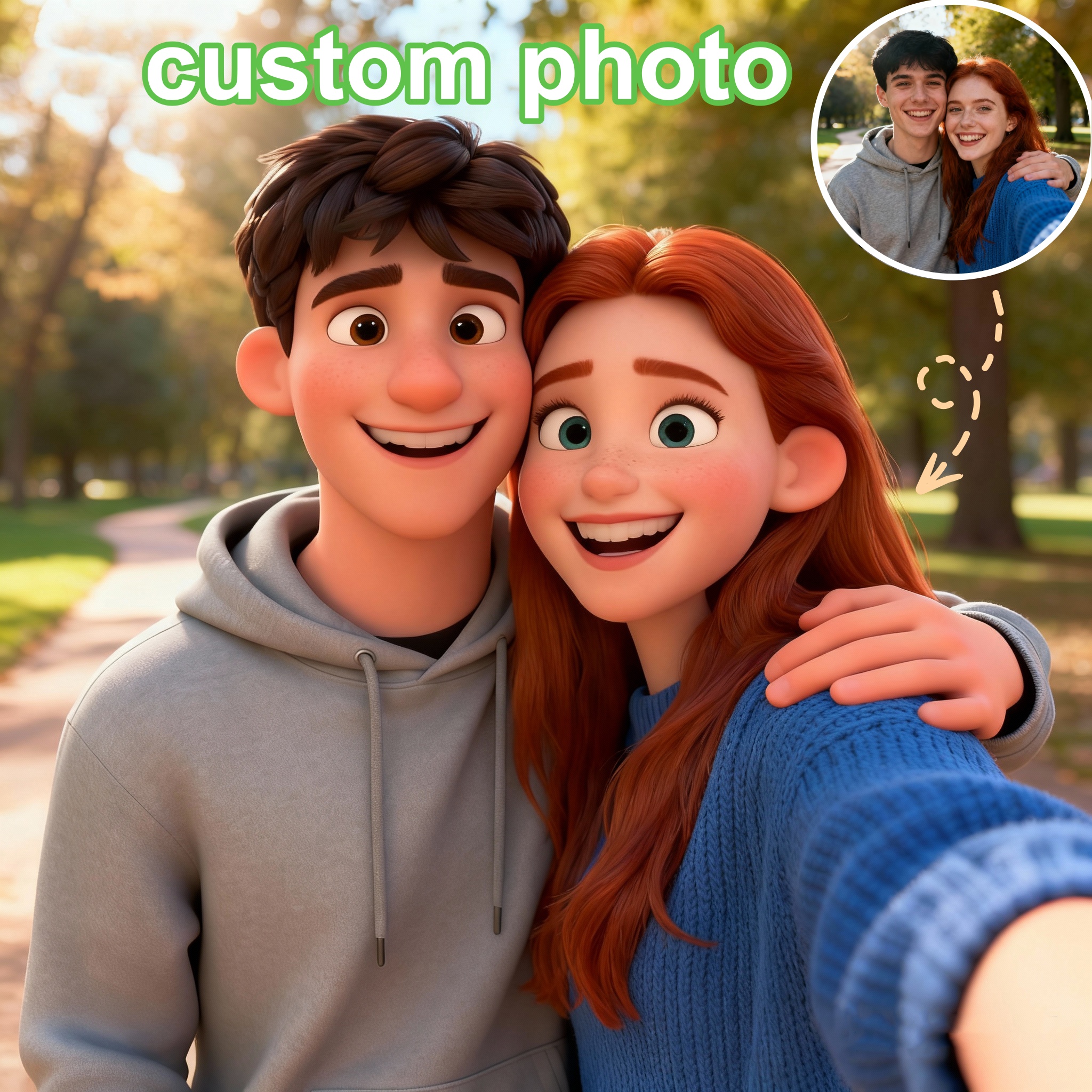 Custom Cartoon-Style Character - Home Decor Painting ulasan dan harga