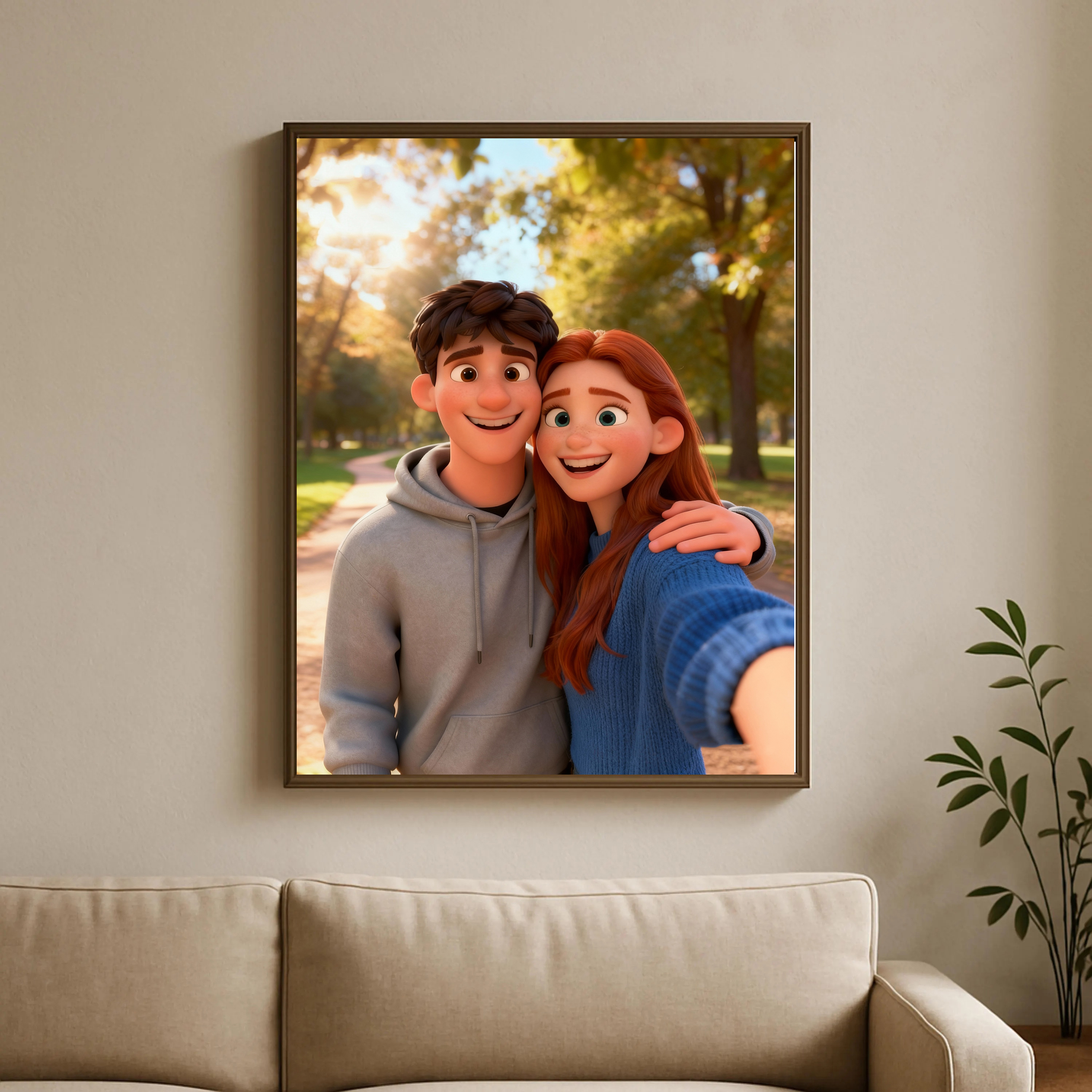 Custom Cartoon-Style Character - Home Decor Painting ulasan dan harga