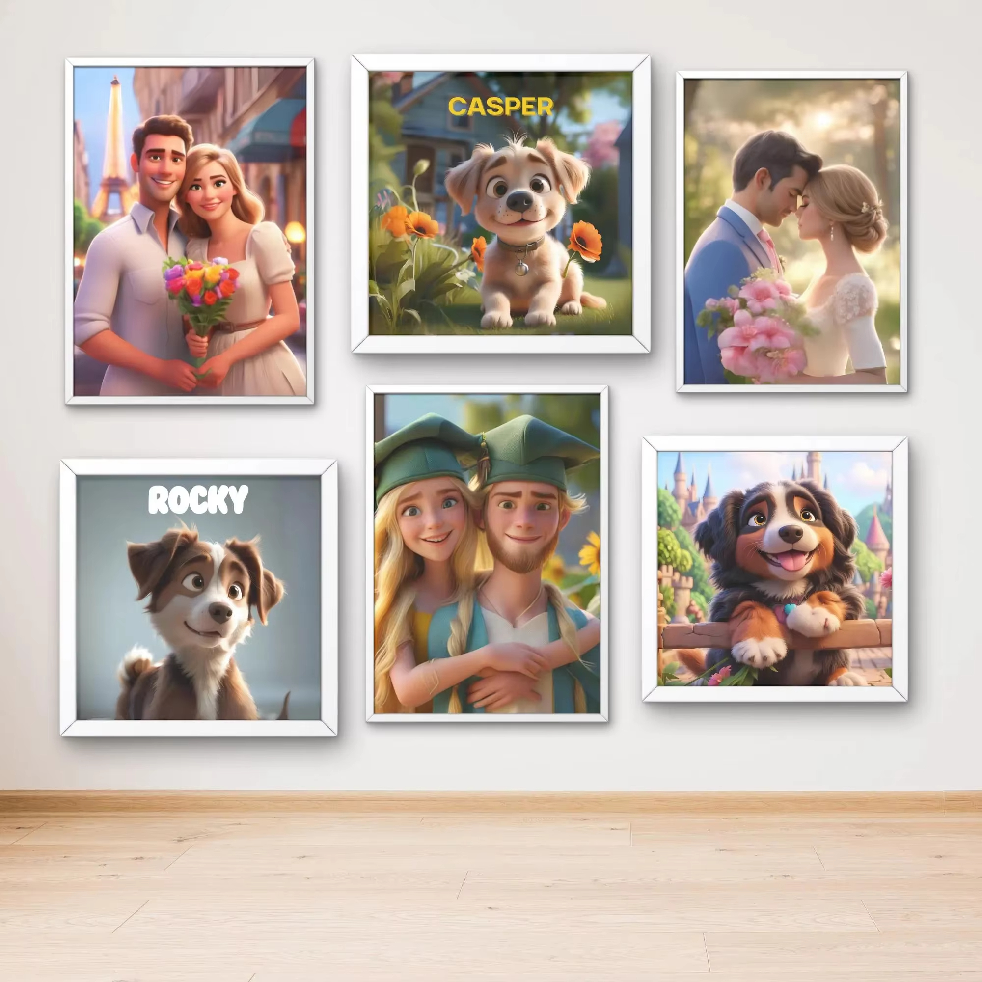 Custom Cartoon-Style Character - Home Decor Painting ulasan dan harga