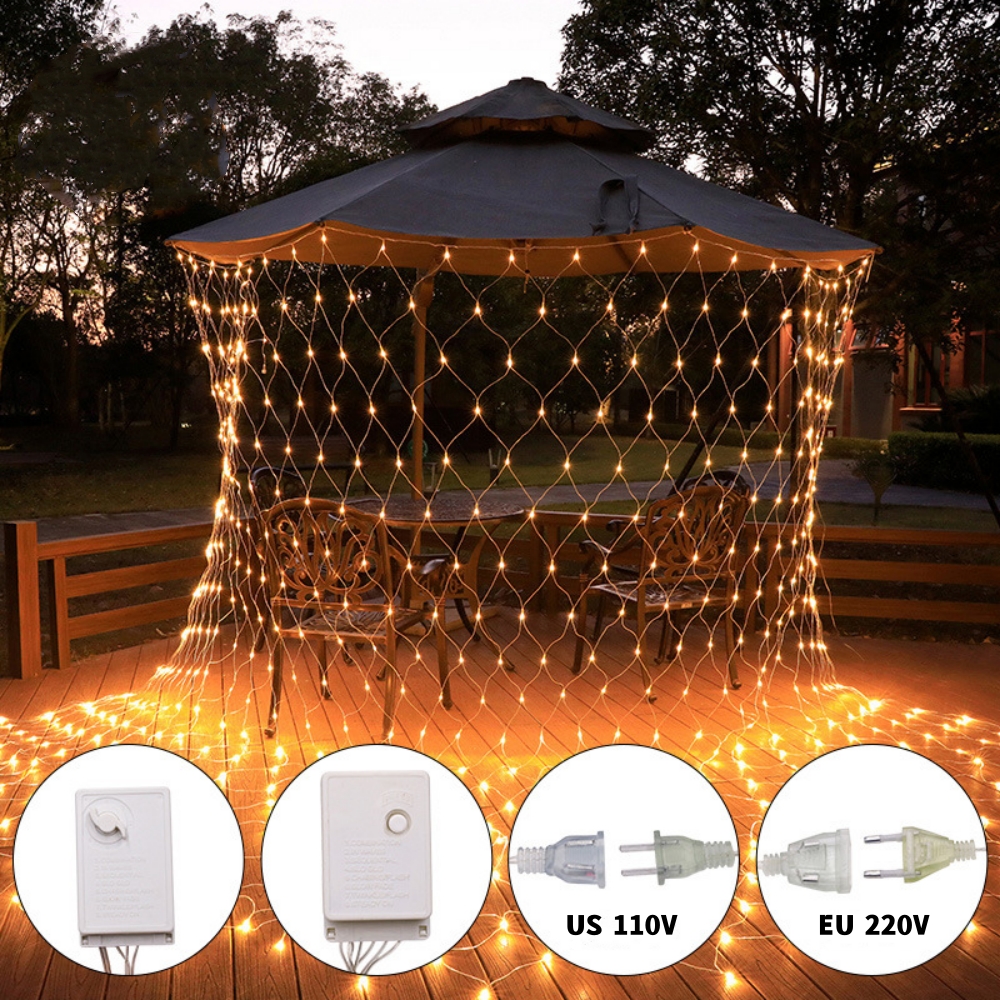 LED Net Mesh Fairy Light 1.5*1 - String Curtain Light ulasan dan harga