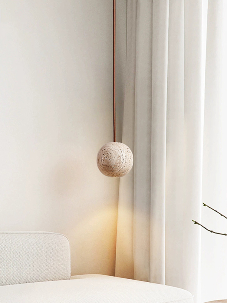 Led Pendant Lamp Stone Yellow  - Hanging Moon Lamp ulasan dan harga