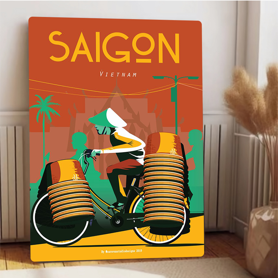 Saigon Vietnam Bicycle Vendor  - Home Decor Vietnam ulasan dan harga