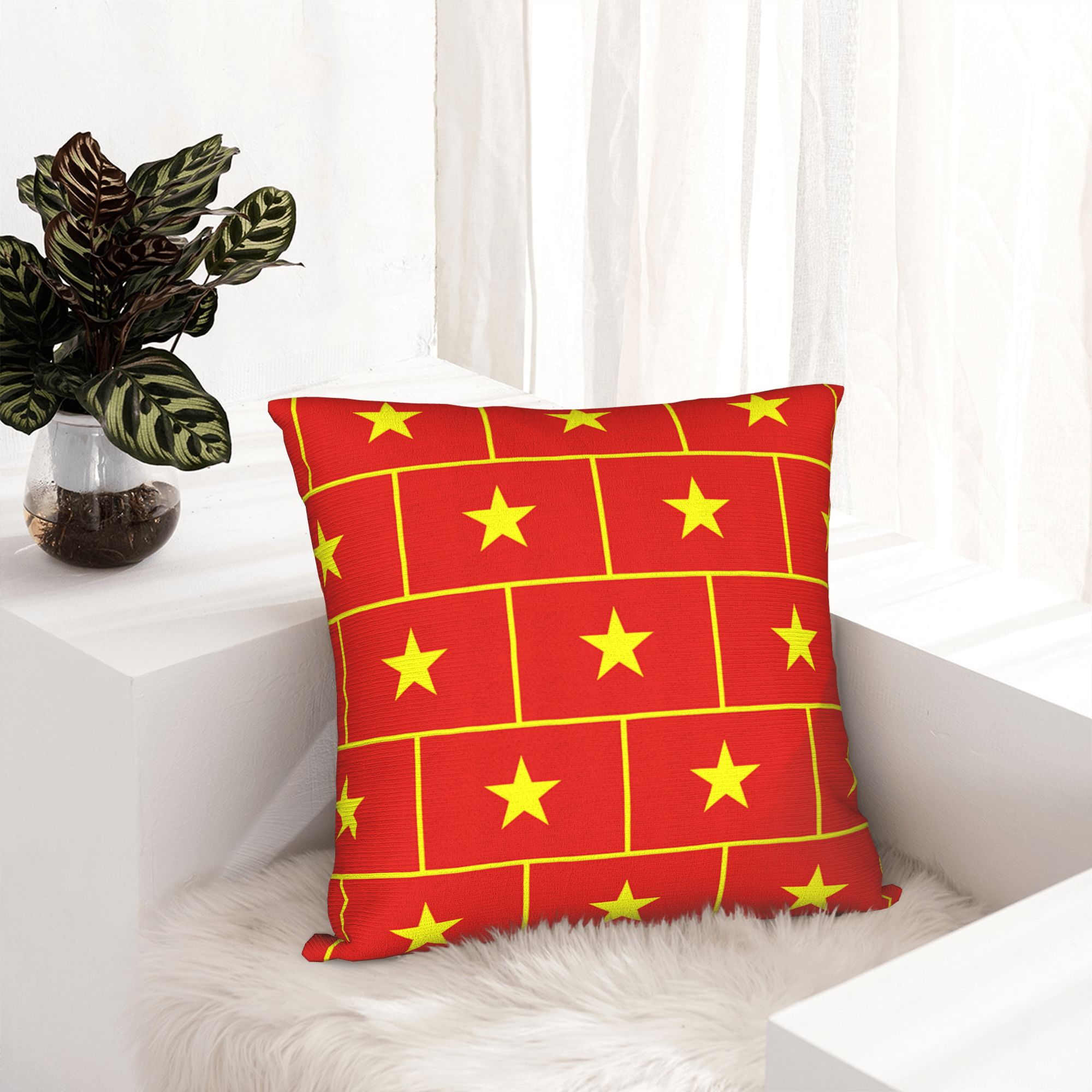 Printing Vietnam Flag Yellow S - Home Decor Vietnam ulasan dan harga