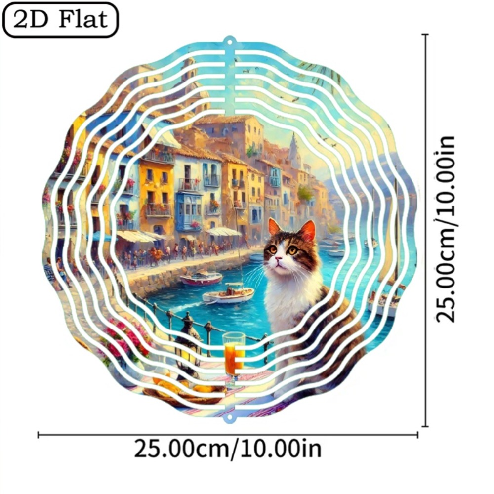 Boho 2D Water Cat Rotating Win - Boho Wind Chimes ulasan dan harga