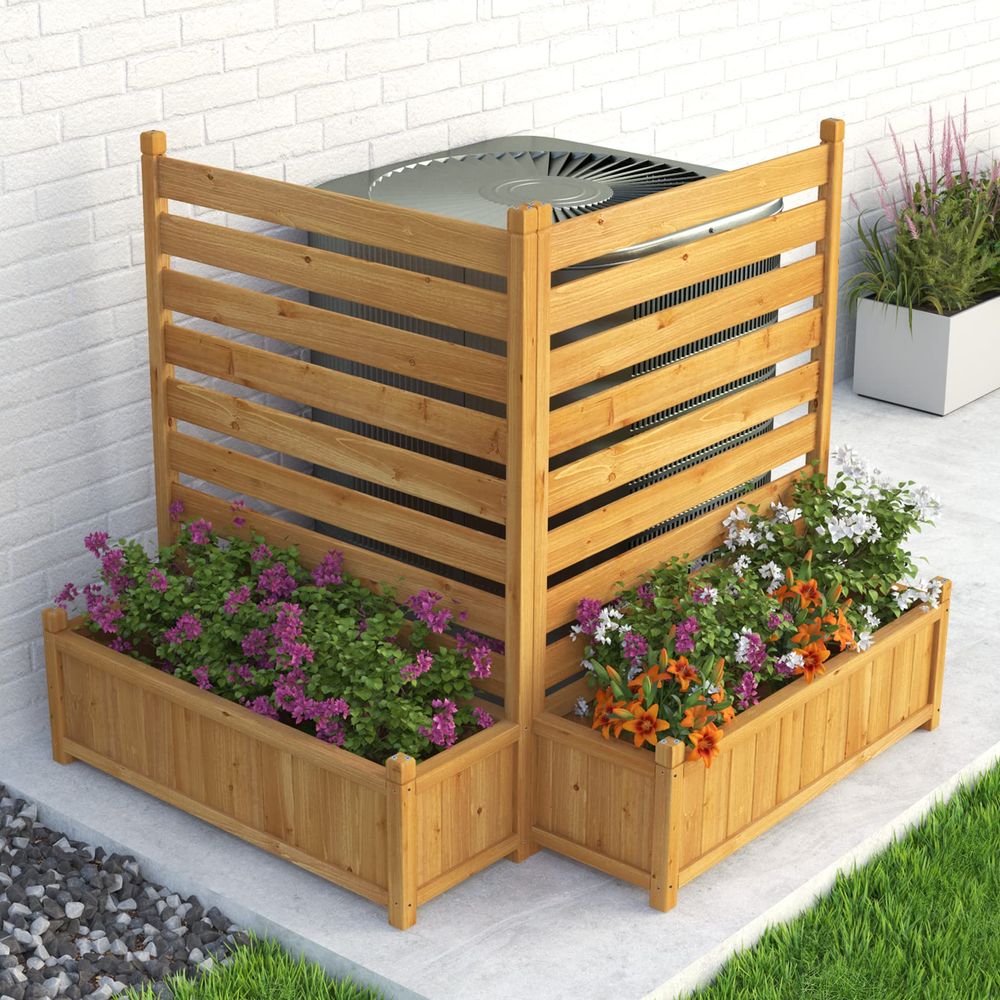 Air Conditioner Fence Outdoor  - H&M Home Decor ulasan dan harga
