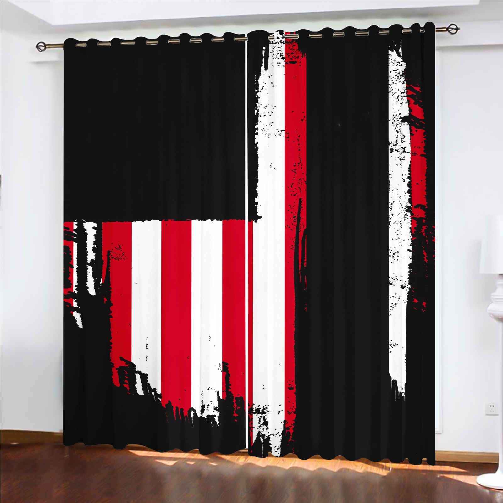 America 250th Anniversary Curt - Home Decor Curtain ulasan dan harga