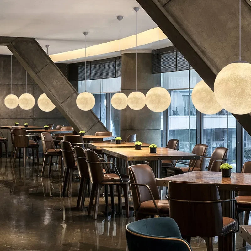 Modern Moon Led Pendant Lights - Hanging Moon Lamp ulasan dan harga