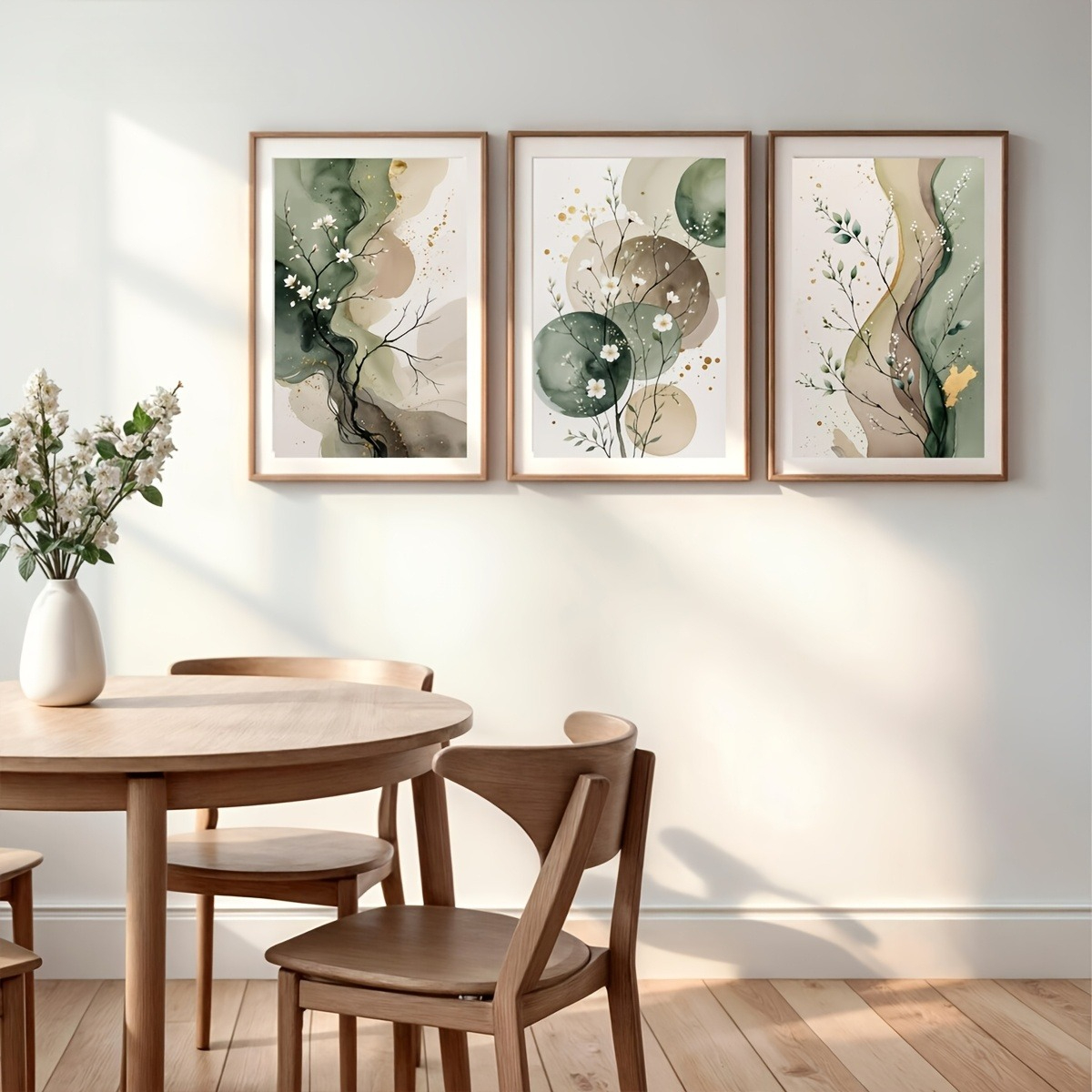 Japandi Watercolor Botanical C - Home Decor Japandi Style ulasan dan harga