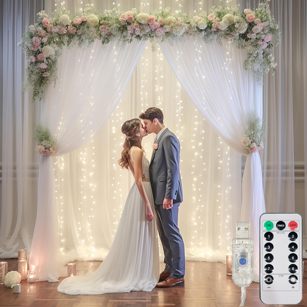 USB String Lights Holiday Wedd - String Curtain Light ulasan dan harga