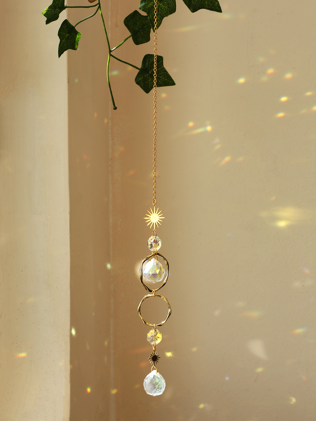 Boho Sun Catcher Hanging Ornam - Boho Wind Chimes ulasan dan harga
