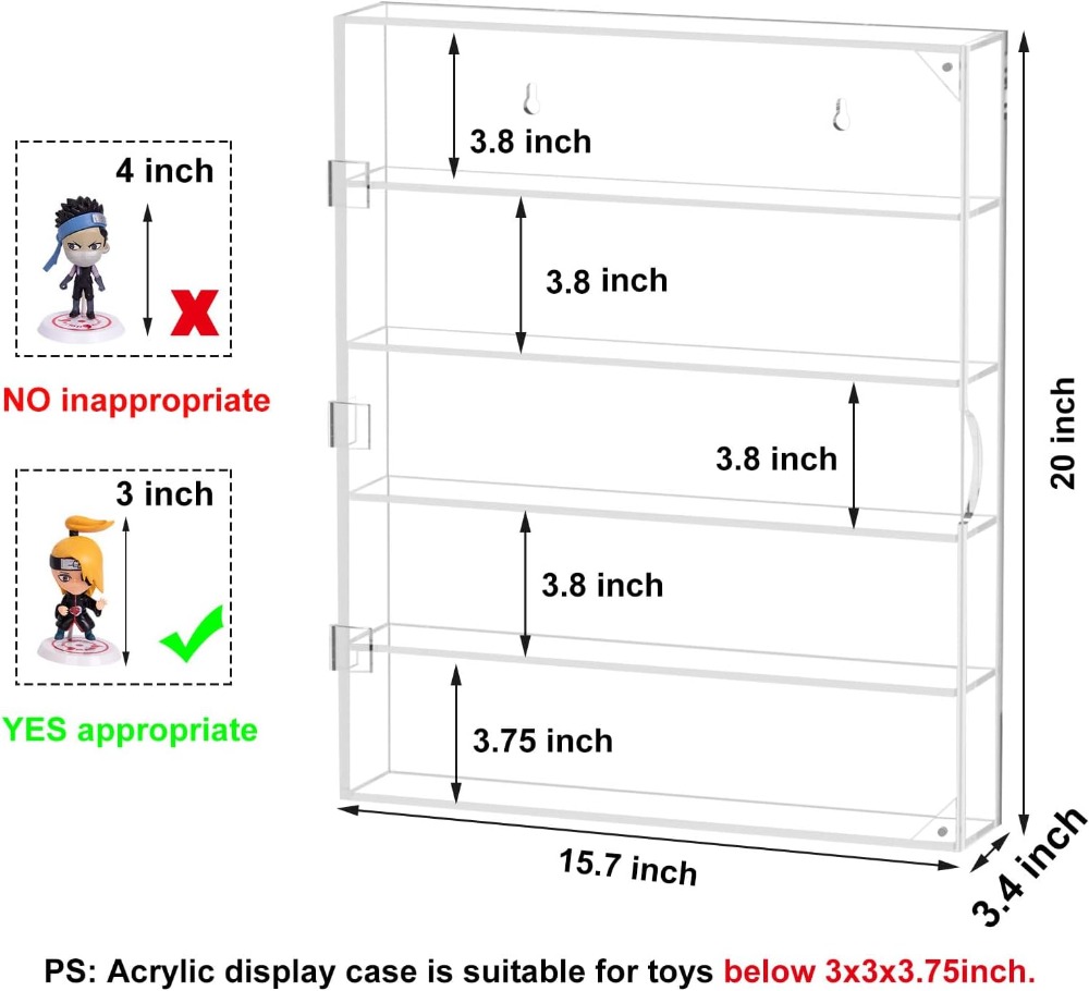 5-Tier Acrylic Display Case fo - H&M Home Decor ulasan dan harga
