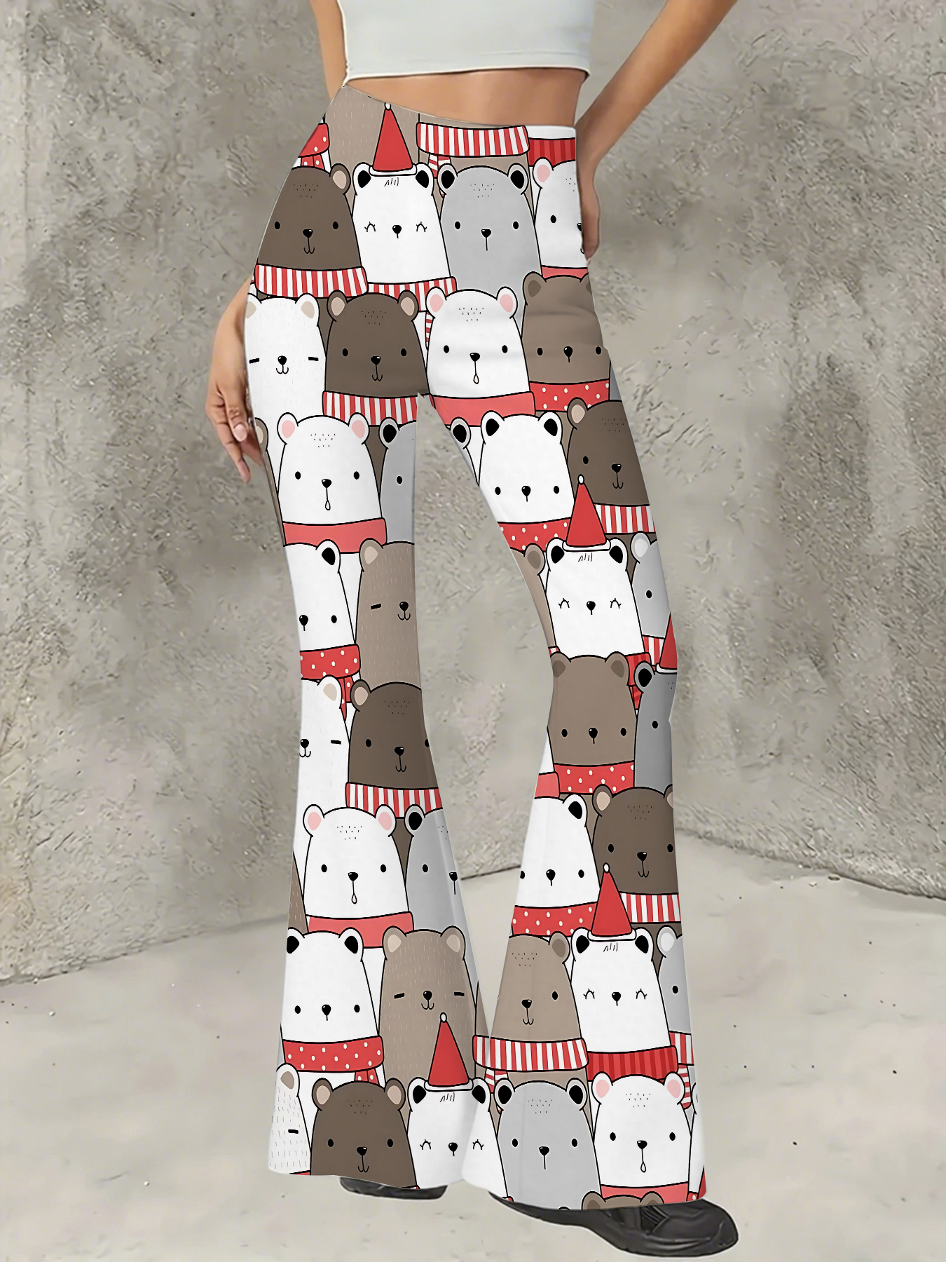 Women's   Print Flare Pants Ca - Boho Wind Chimes ulasan dan harga