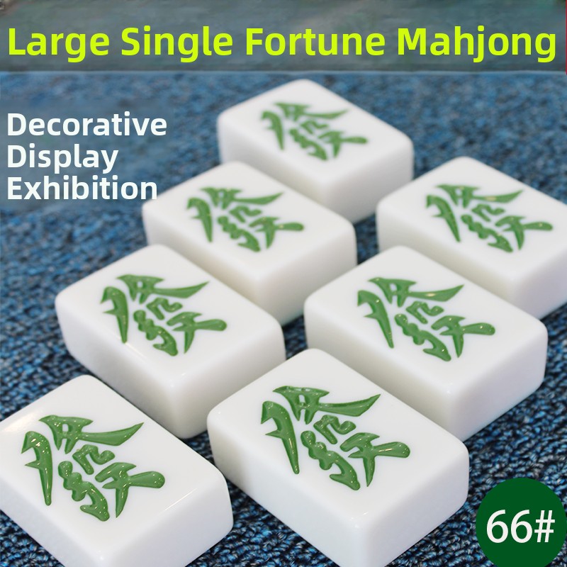 Large Single Mahjong Tile 66 D - Home Decor Exhibition ulasan dan harga