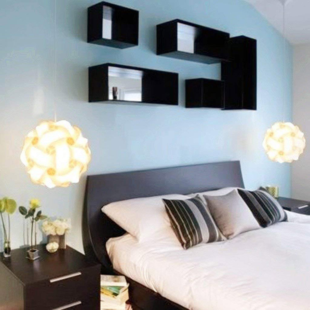 ZK20 Modern Creative IQ DIY Pu - Hanging Moon Lamp ulasan dan harga