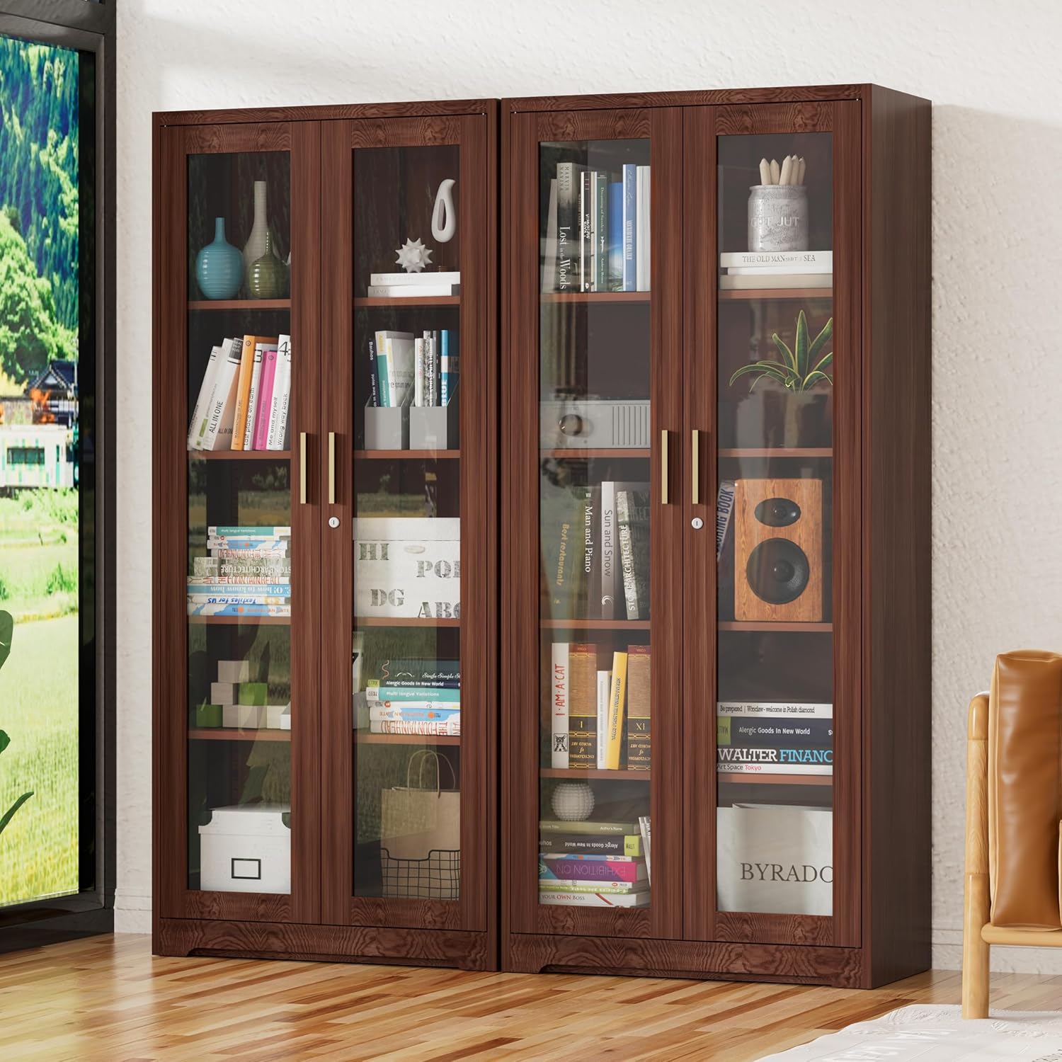 Display Cabinet with Glass Doo - H&M Home Decor ulasan dan harga