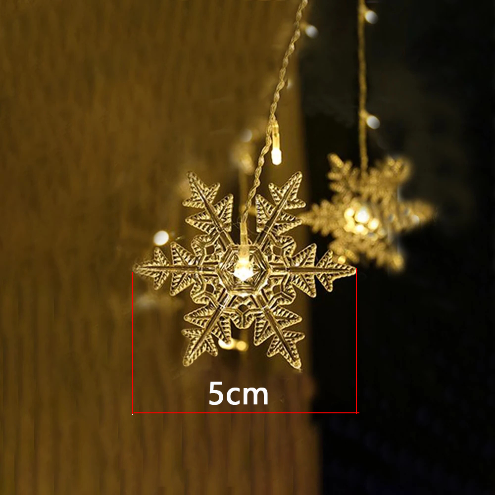 4M Christmas Light Led Snowfla - String Curtain Light ulasan dan harga