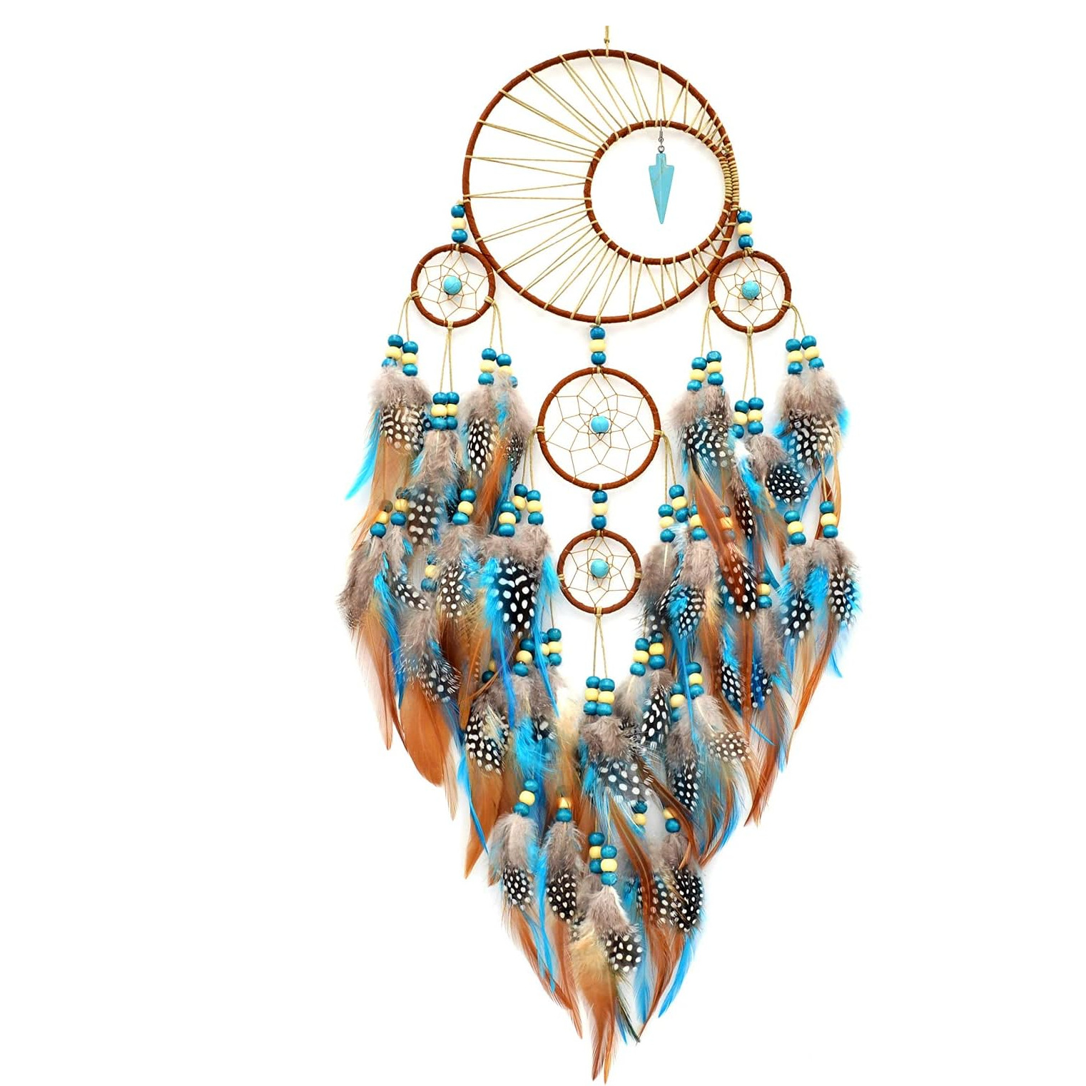 Bohemian Turquoise Dream Catch - Boho Wind Chimes ulasan dan harga