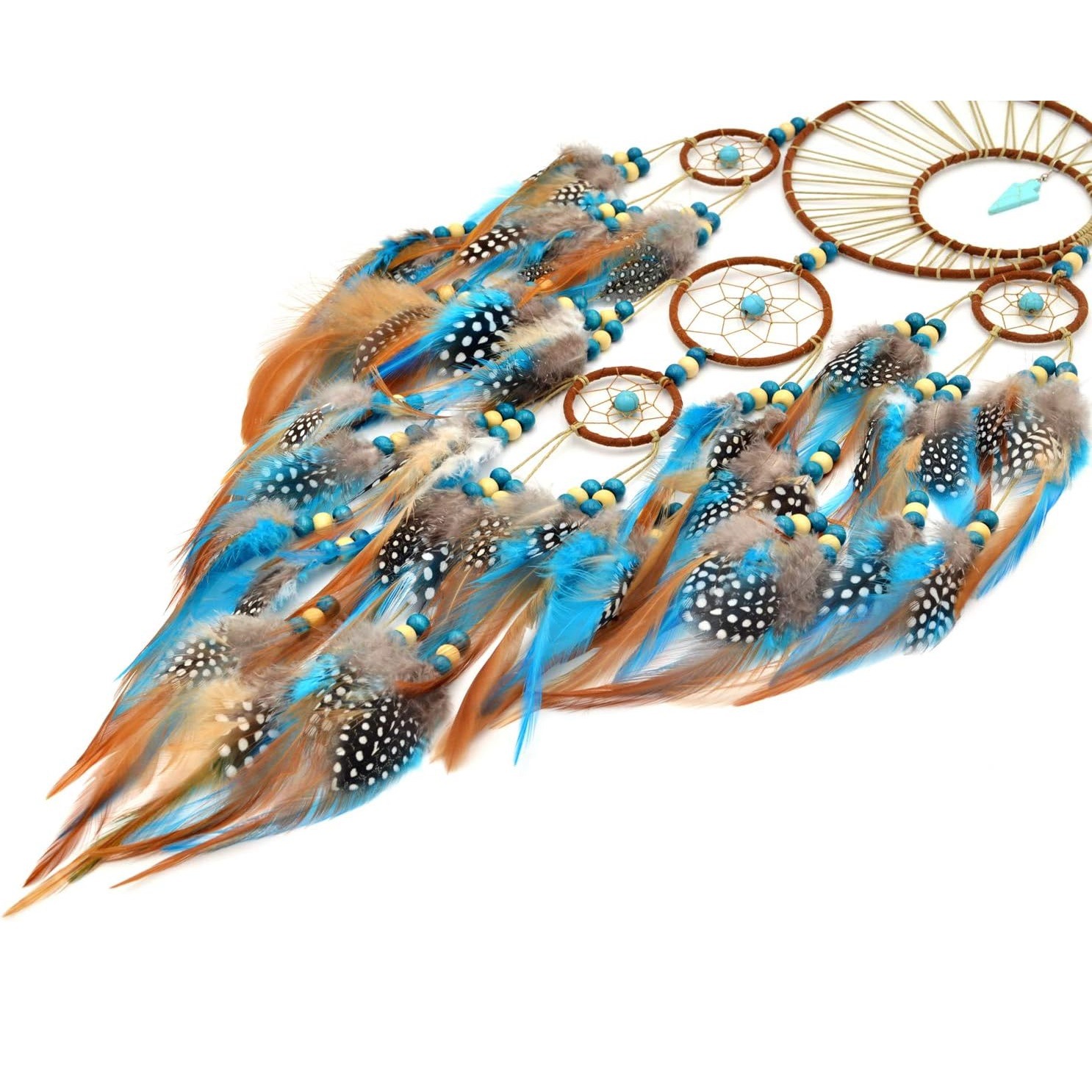 Bohemian Turquoise Dream Catch - Boho Wind Chimes ulasan dan harga