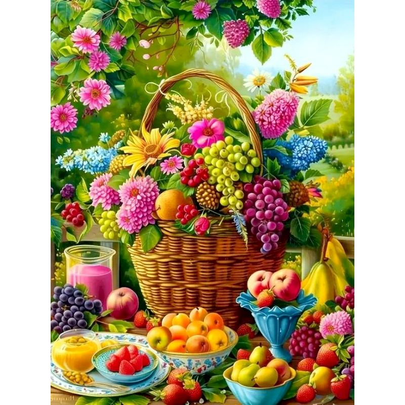 CHENISTORY Floral Basket Paint - Woven Wall Basket ulasan dan harga