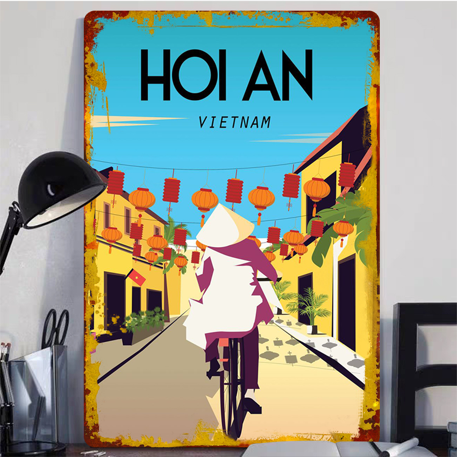 Hoi An Vietnam Vintage Metal W - Home Decor Vietnam ulasan dan harga