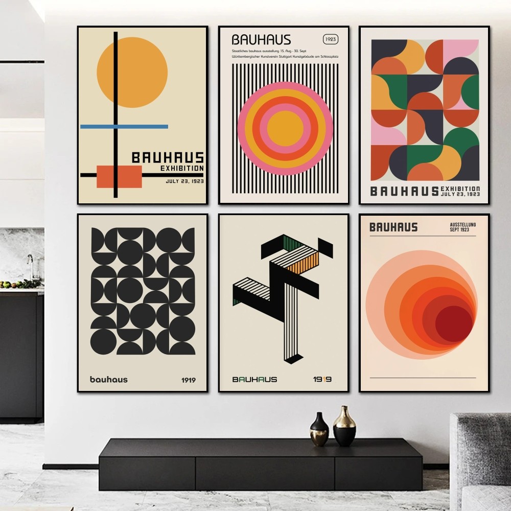 Bauhaus Geometric Exhibition P - Home Decor Exhibition ulasan dan harga