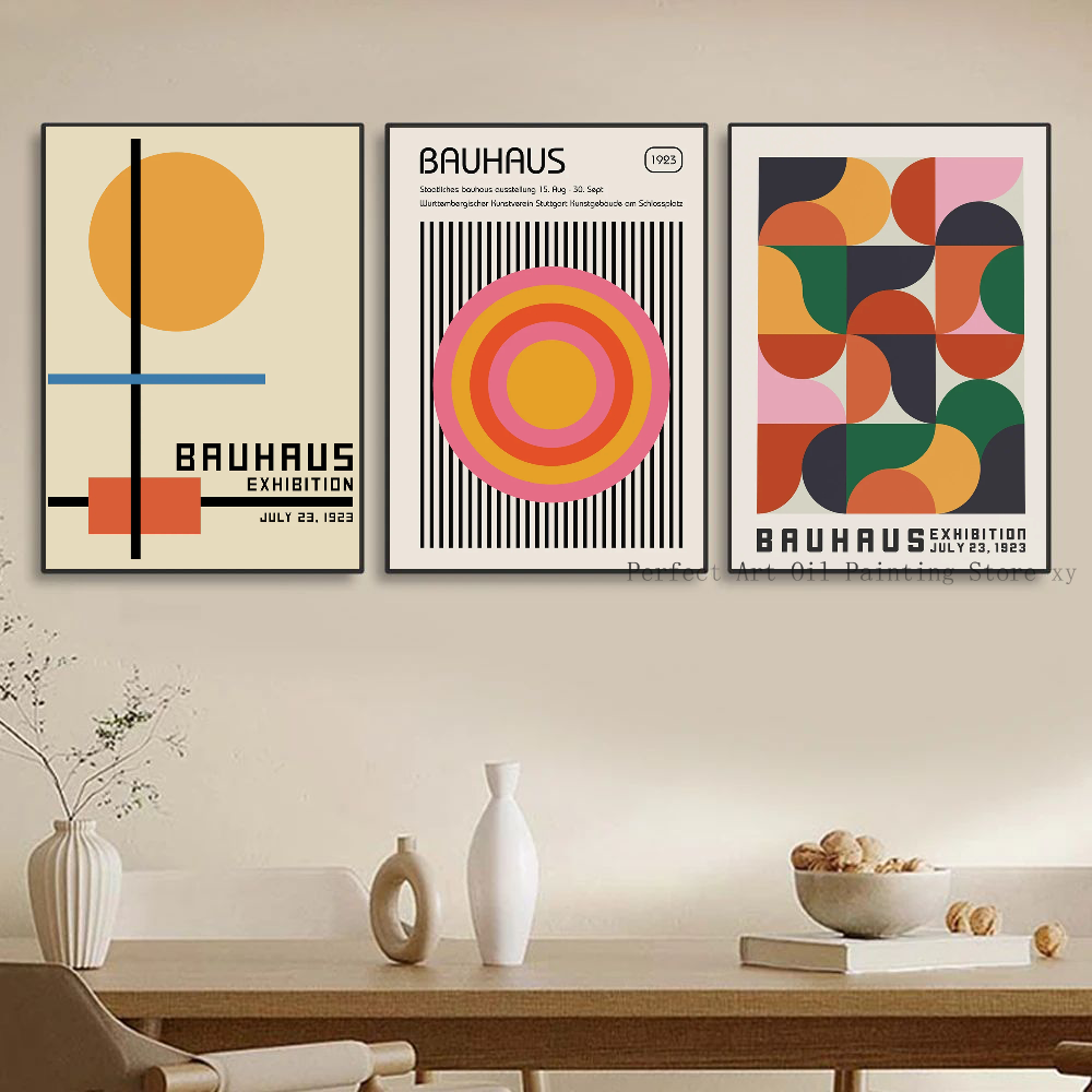 Bauhaus Geometric Exhibition P - Home Decor Exhibition ulasan dan harga