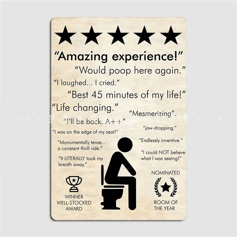 Vintage Funny 5 Star Bathroom  - Review Home Decor ulasan dan harga
