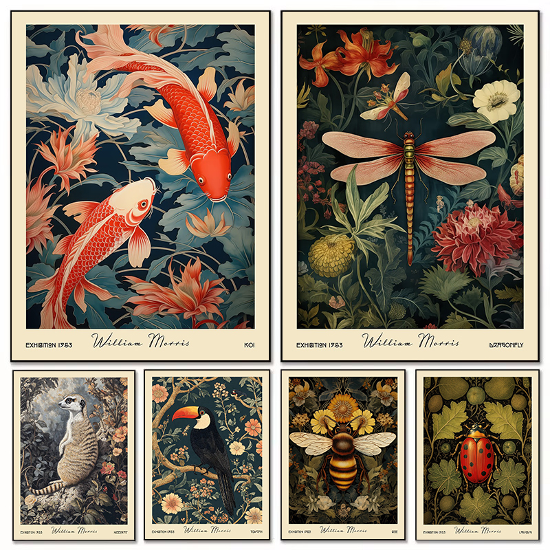 William Morris Floral Forest F - Home Decor Exhibition ulasan dan harga