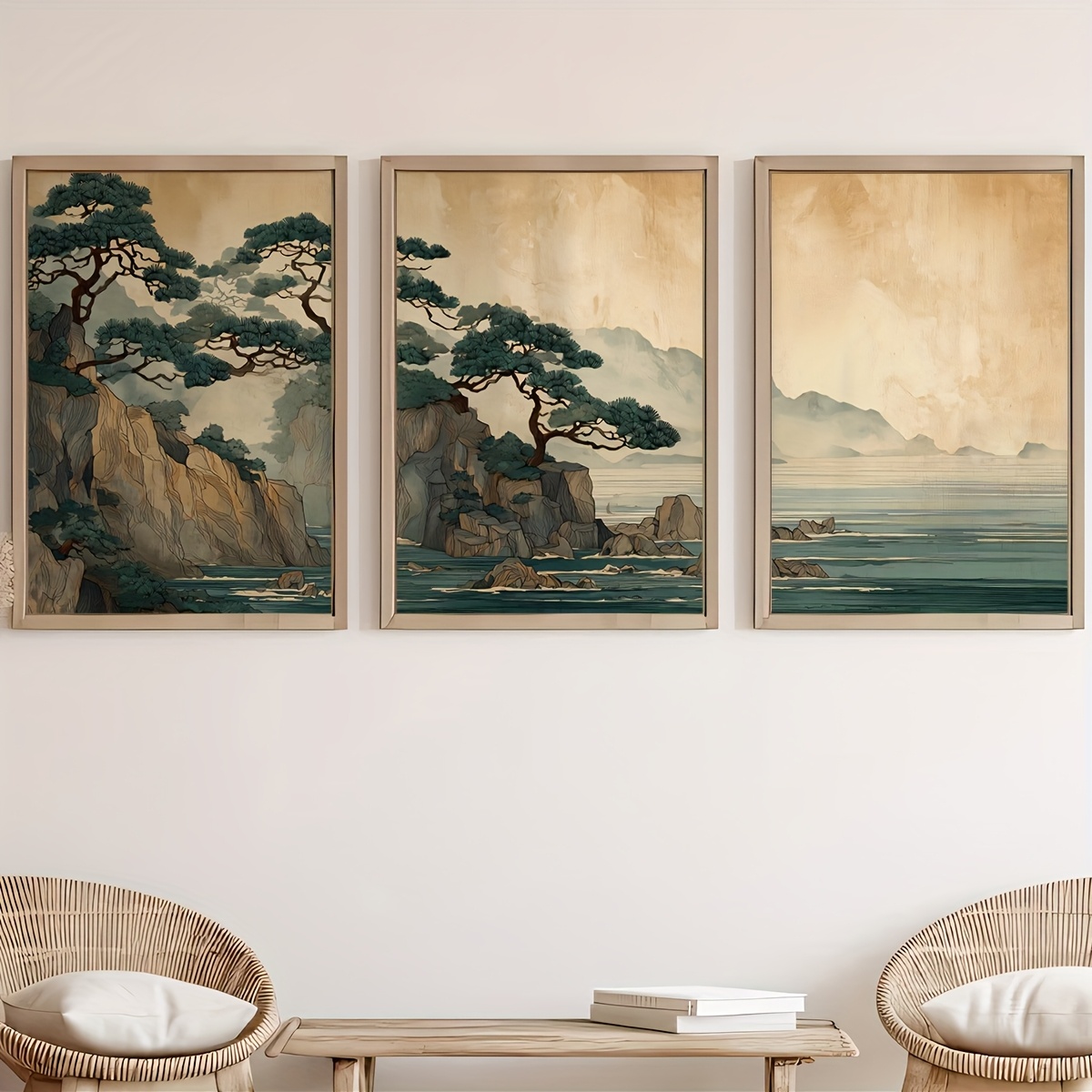 3pcs/set Japanese Cliff and Oc - Home Decor Japandi Style ulasan dan harga