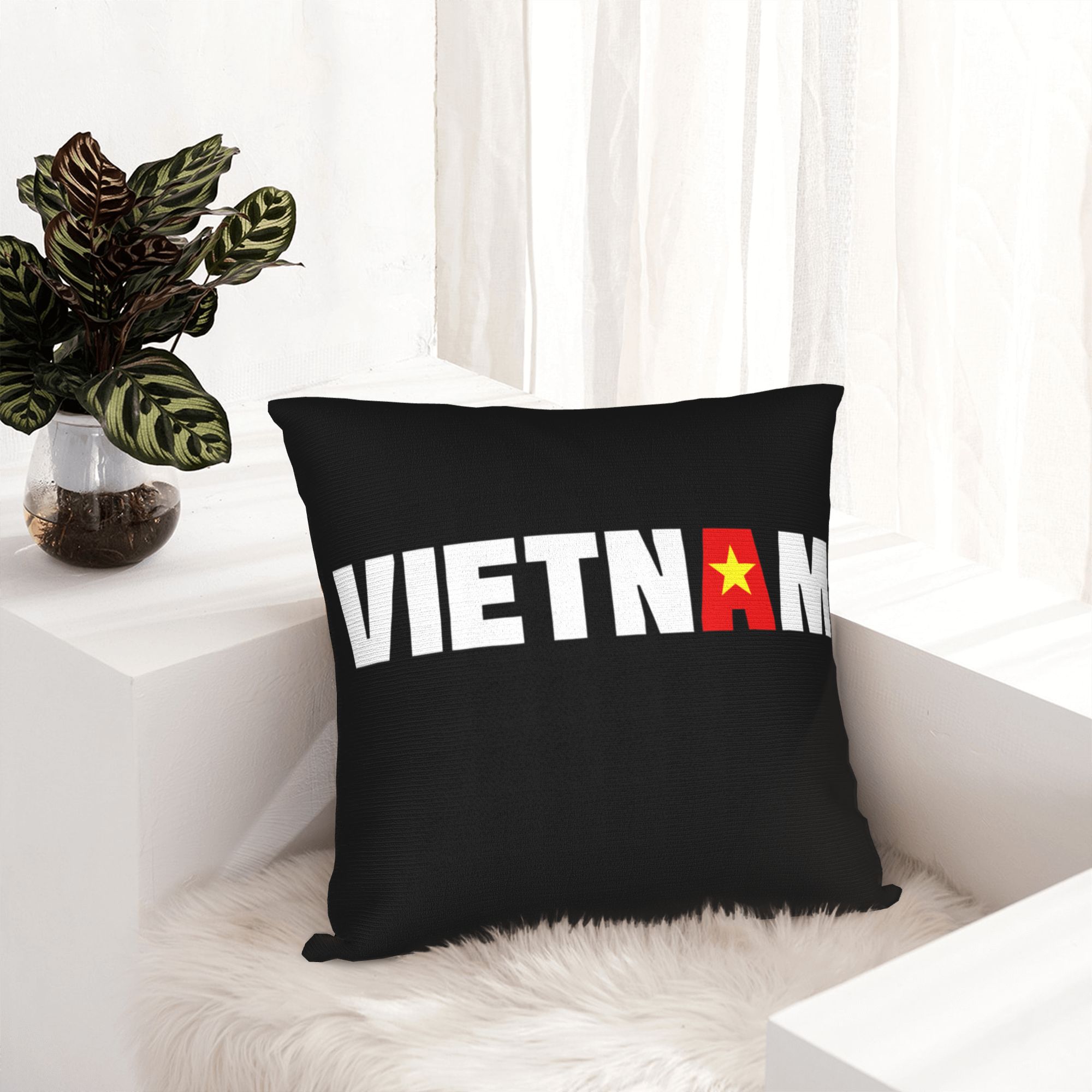 Vietnam Flag Yellow Star Asia  - Home Decor Vietnam ulasan dan harga