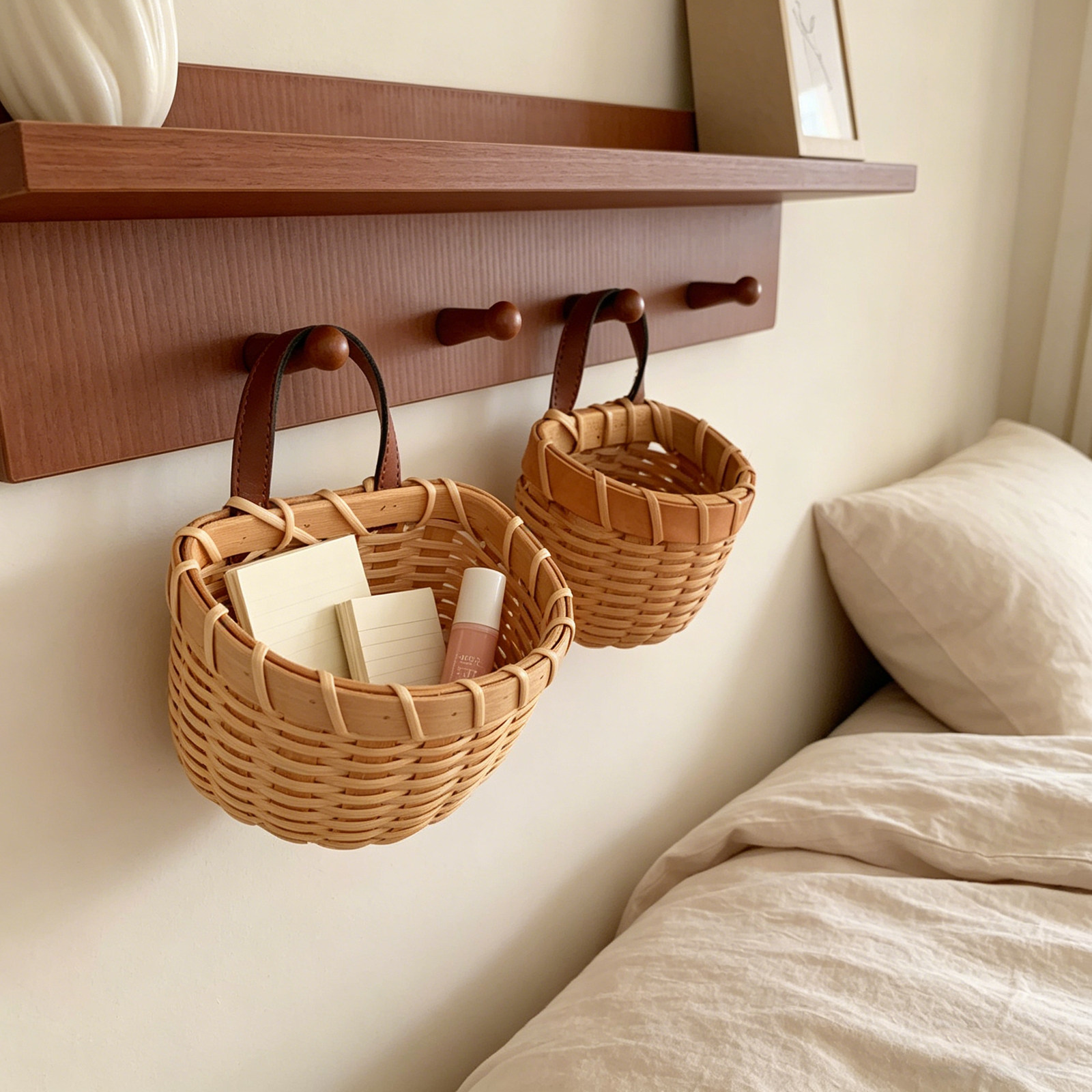 Wall Mounted Woven Wicker Hang - Woven Wall Basket ulasan dan harga