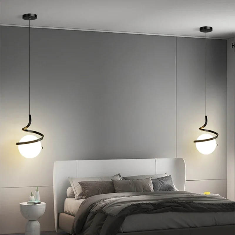 Nordic LED Pendant Light Bedro - Hanging Moon Lamp ulasan dan harga