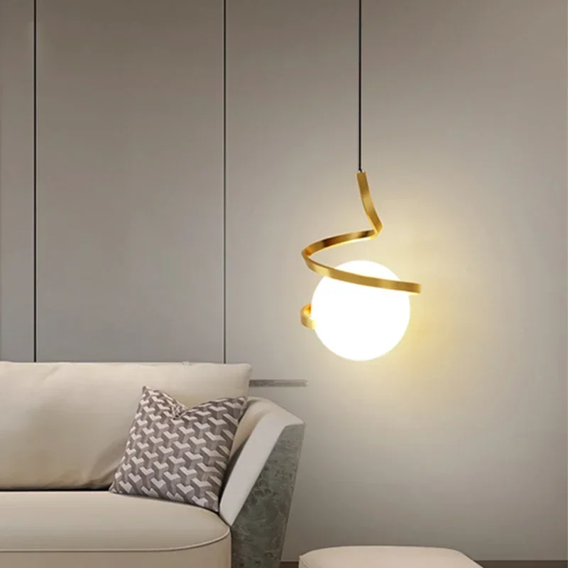 Nordic LED Pendant Light Bedro - Hanging Moon Lamp ulasan dan harga