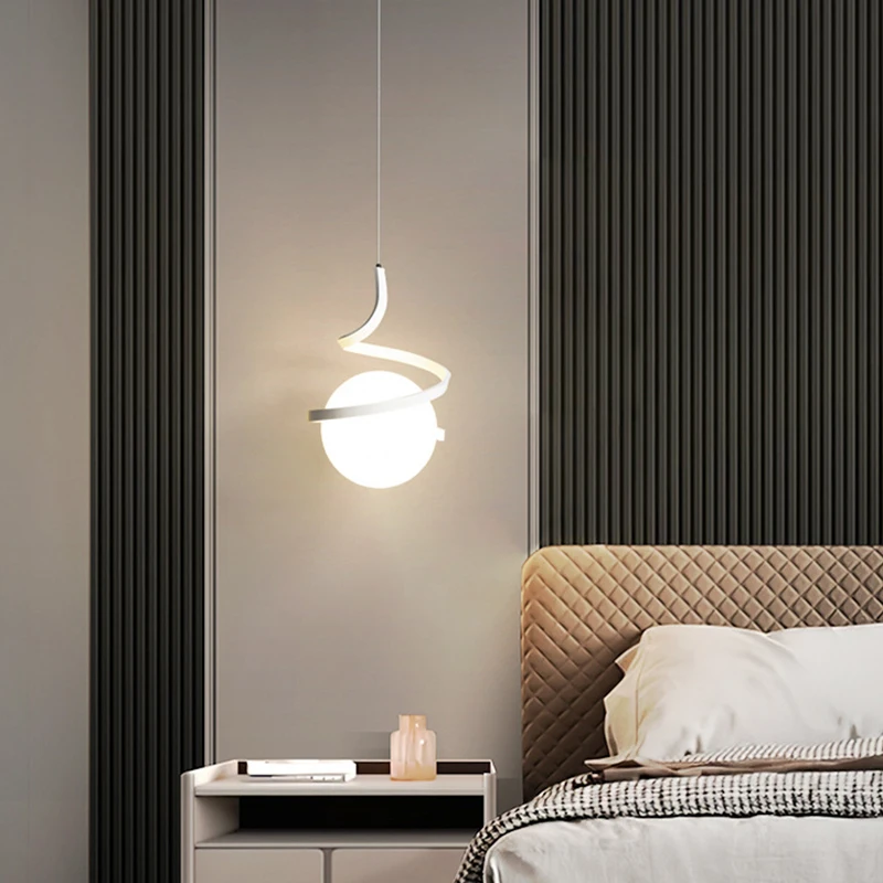 Nordic LED Pendant Light Bedro - Hanging Moon Lamp ulasan dan harga