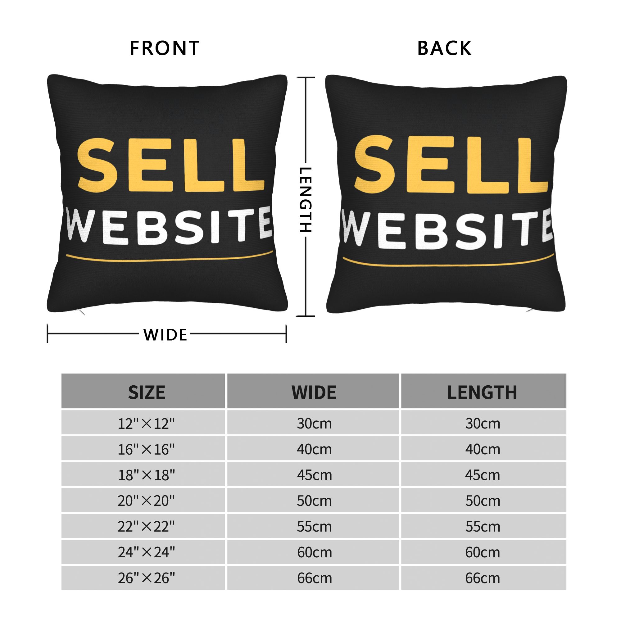 Pillow Case Website Sell Squar - Home Decor Website ulasan dan harga