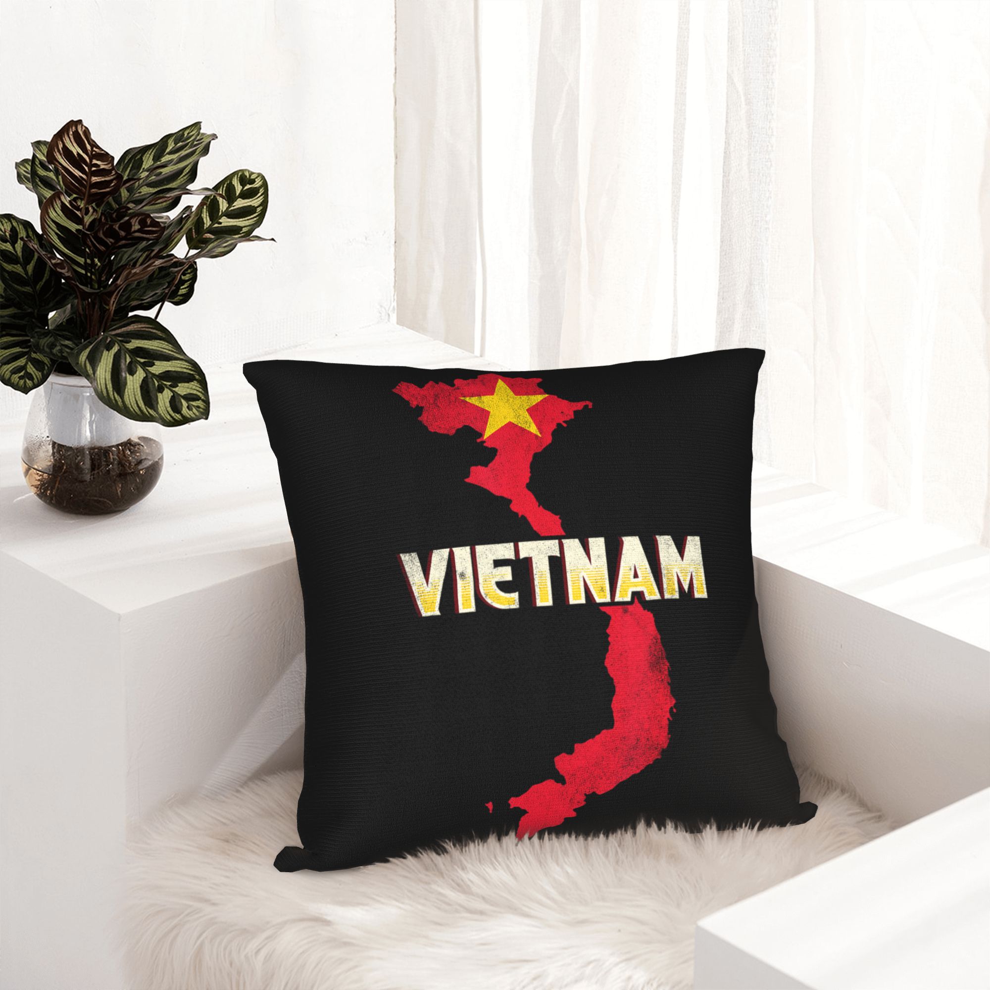 Vietnam Flag Yellow Star Asia  - Home Decor Vietnam ulasan dan harga