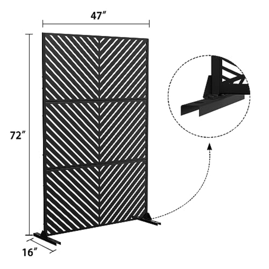 Metal Privacy Screen Outdoor 7 - H&M Home Decor ulasan dan harga