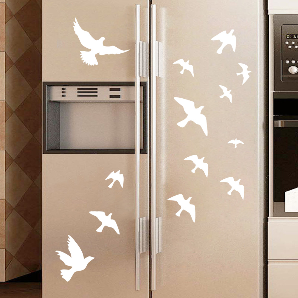 12Pcs/set Bird Wall Stickers H - Home Decor Vinyl Flooring ulasan dan harga