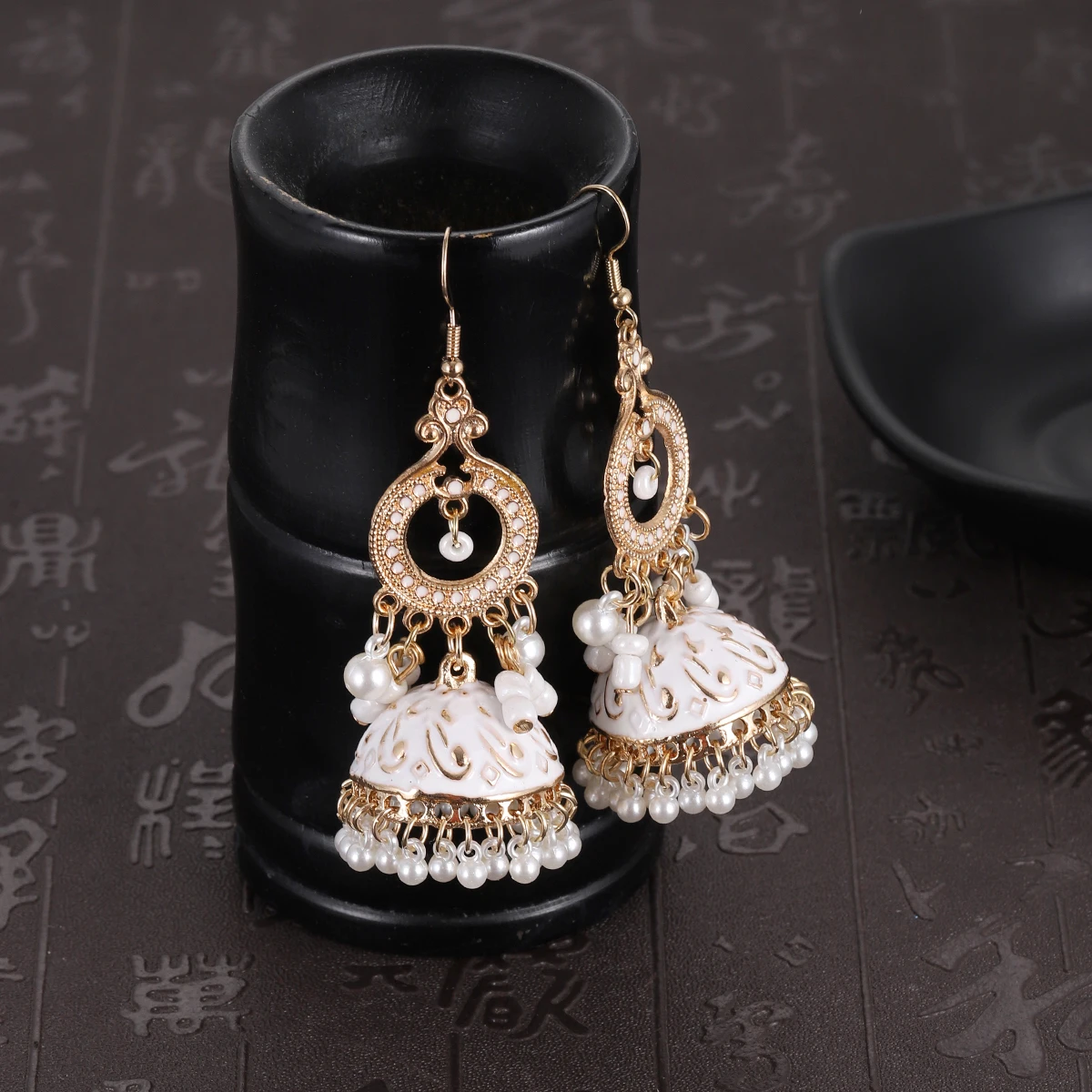 Boho White Enamel Indian Bell  - Boho Wind Chimes ulasan dan harga