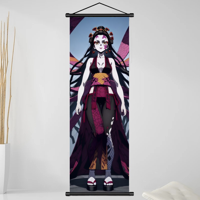 Demon Slayer Daki Hanging Scro - Home Decor Painting ulasan dan harga