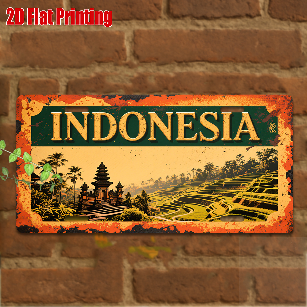 Indonesia Bali Landscape Tin S - Home Decor Bali ulasan dan harga