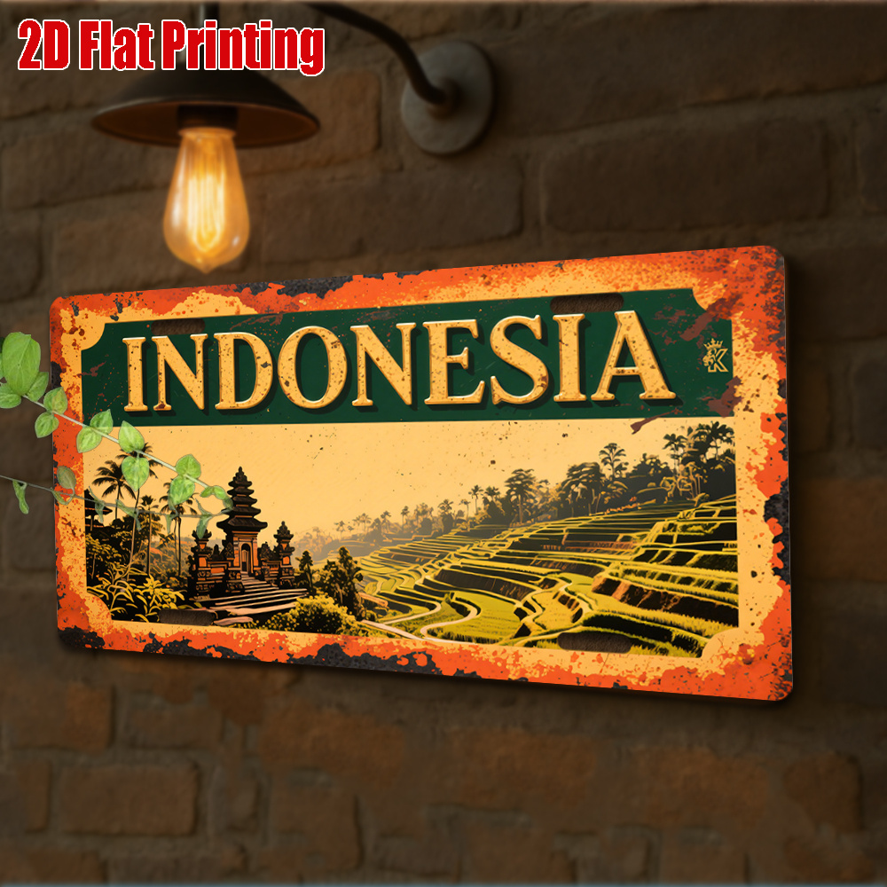 Indonesia Bali Landscape Tin S - Home Decor Bali ulasan dan harga